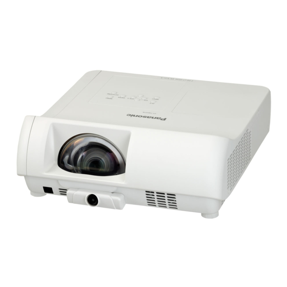 Panasonic PT-TW230E Instrucciones De Operación
