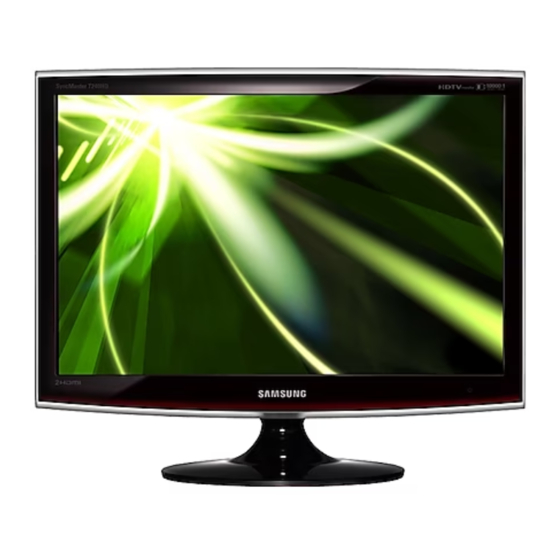 Samsung SyncMaster T240HD Manual Del Usuario