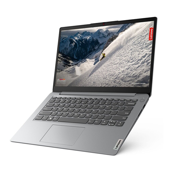 Lenovo IdeaPad 1 Serie Guia De Inicio Rapido