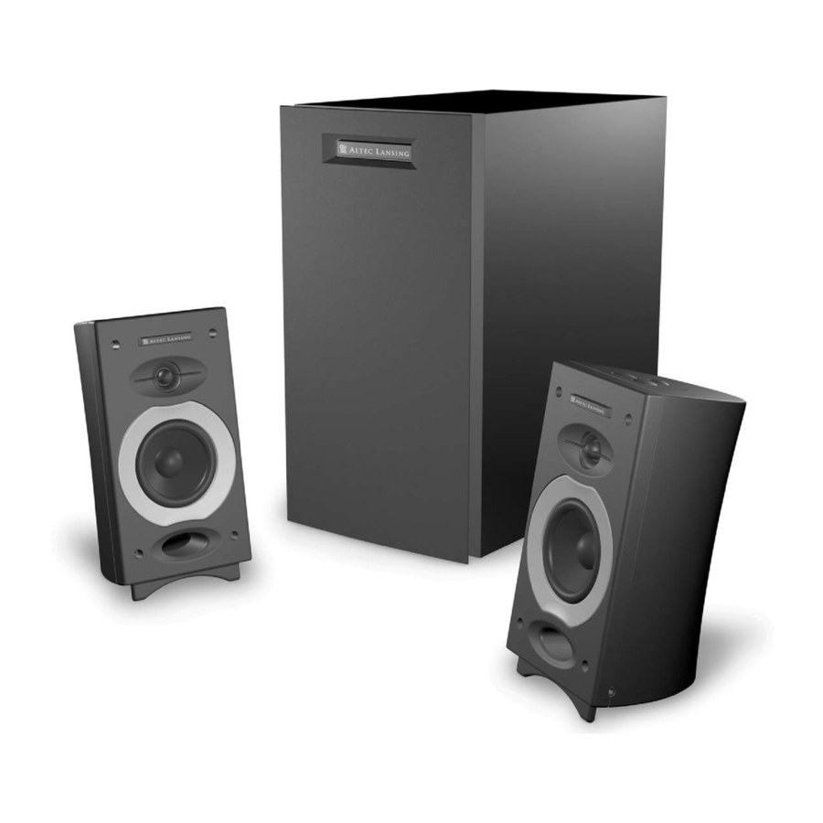 Altec Lansing CS21 Manuales