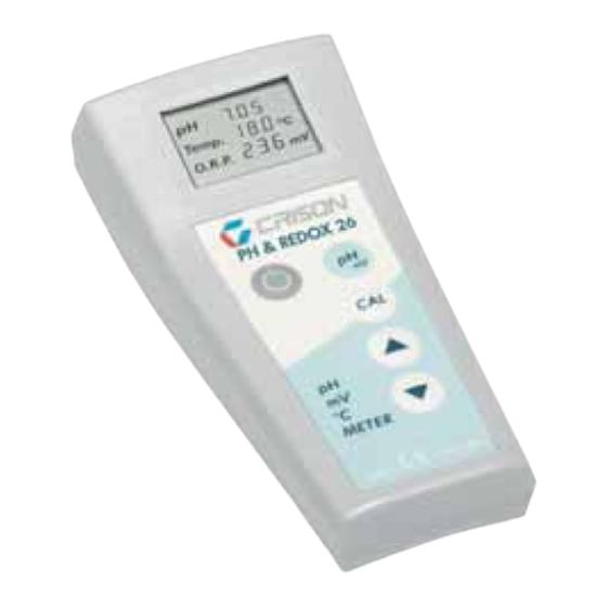 Crison PH & REDOX 26 Manual Del Usuario