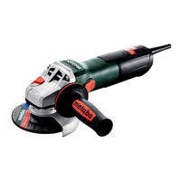 Metabo WEV 15-125 HT Instrucciones De Manejo