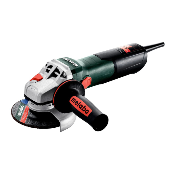 Metabo W 11-125 Instrucciones De Manejo