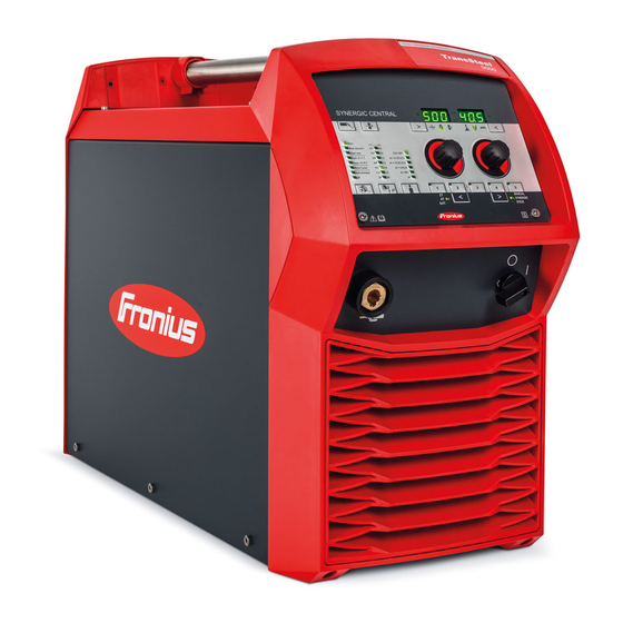 Fronius TransSteel 3500 Syn Manual De Instrucciones