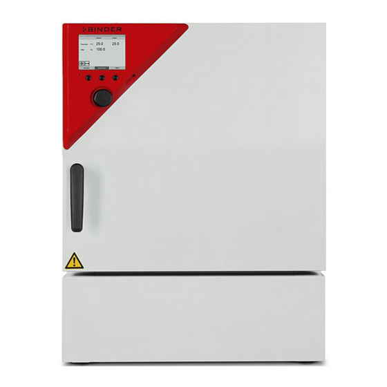 Binder KB Serie Manual De Funcionamiento