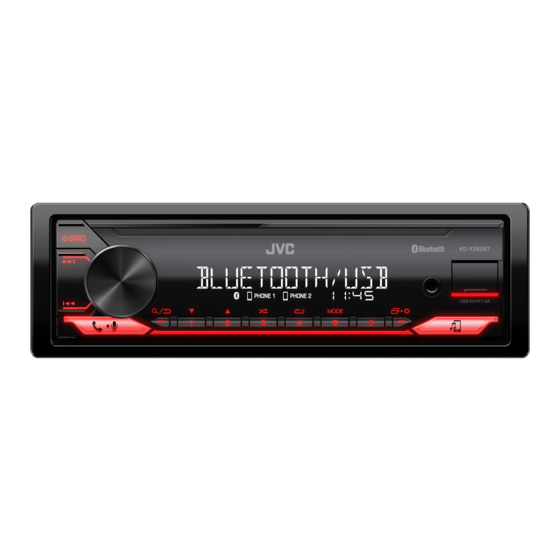 JVC KD-X282BT Guia De Inicio Rapido