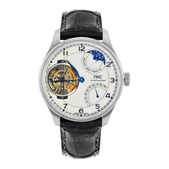 IWC Schaffhausen PORTUGIESER CONSTANT-FORCE TOURBILLON EDITION 150 YEARS Instrucciones De Manejo