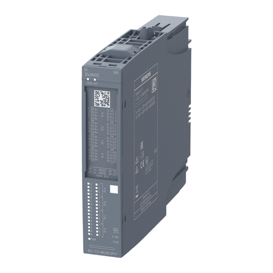 Siemens SIMATIC DI 16 NAMUR HA Serie Manual De Producto