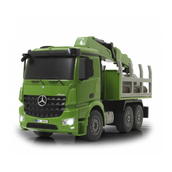 Jamara GERMANY Holztransporter Mercedes-Benz Arocs 2,4 GHz Manual De Instrucciones