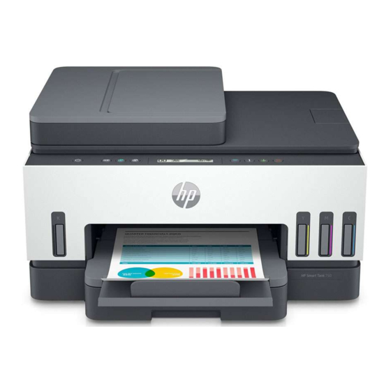 HP Smart Tank 750 Serie Guía De Configuración