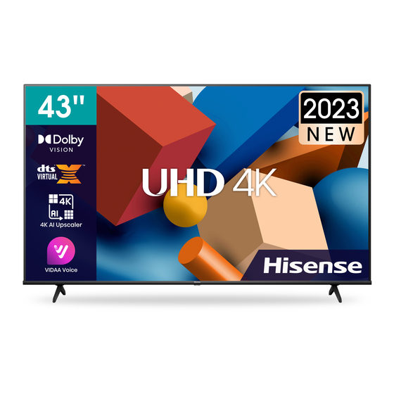 Hisense 43A6K Manuales