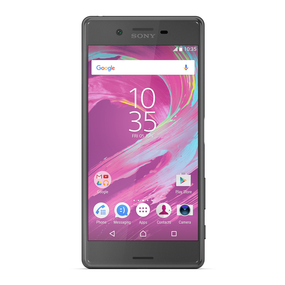 Sony Xperia X F5121 Guia Del Usuario