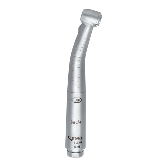 W&H synea FUSION TG-98 L Instrucciones De Uso