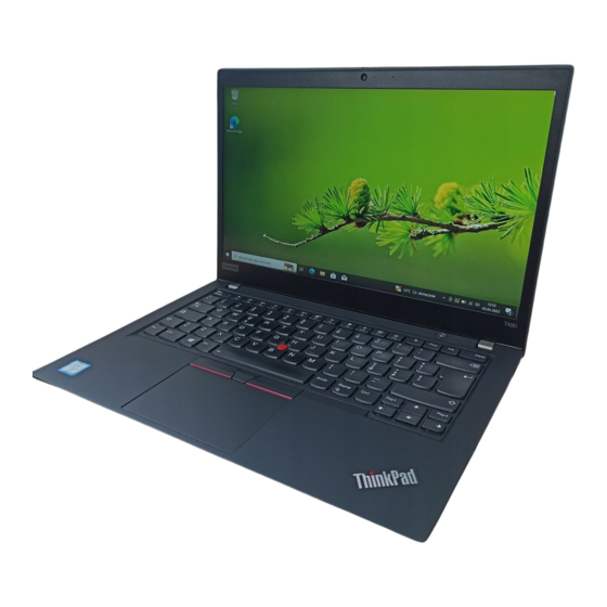 Lenovo ThinkPad T490 Guía De Configuración