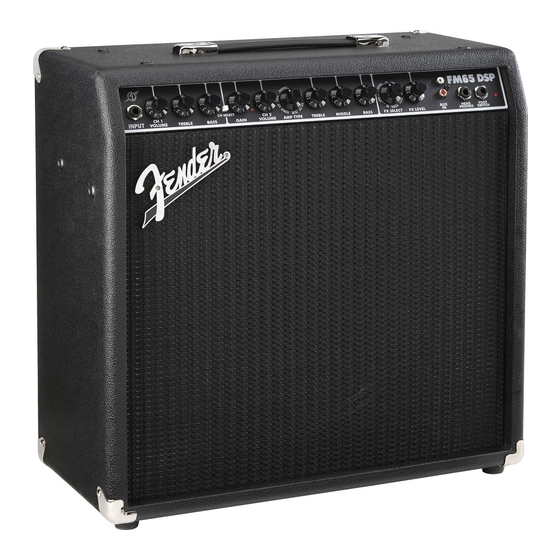 Fender FM65 DSP Manuales