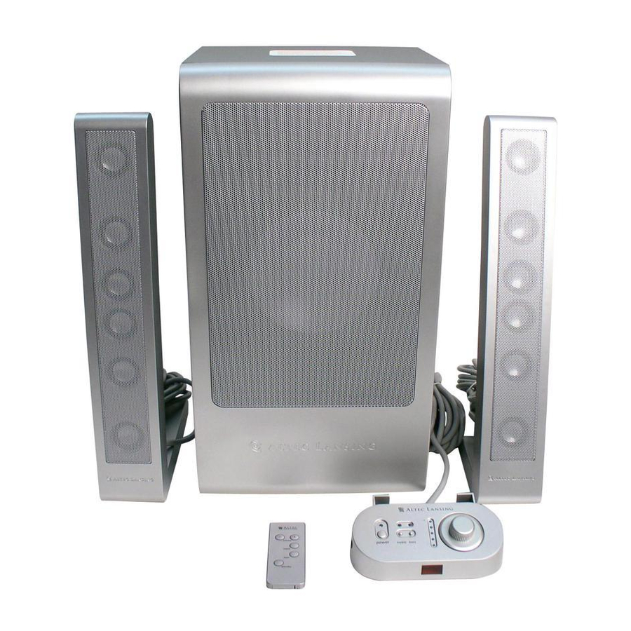 Altec Lansing FX-6021 Guia Del Usuario