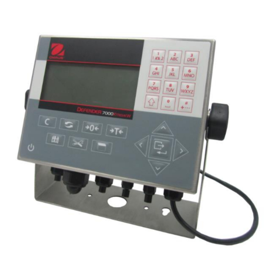 OHAUS 7000 Serie Guia Del Usuario