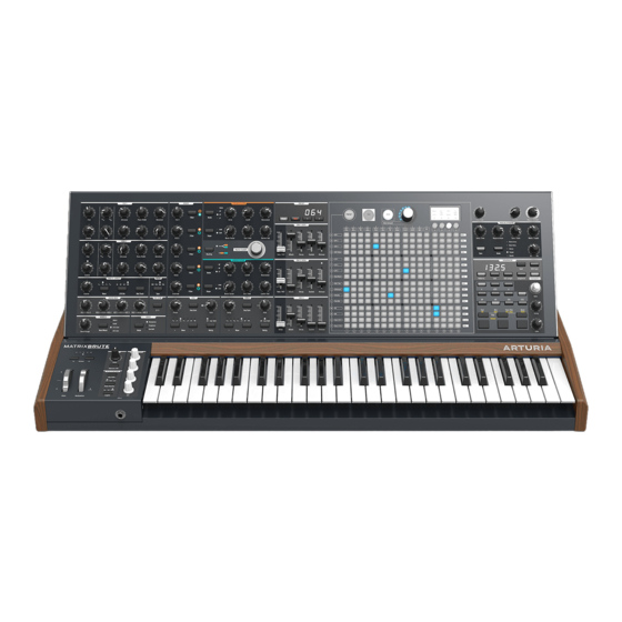 Arturia MATRIXBRUTE 2.0 Manual Del Usuario