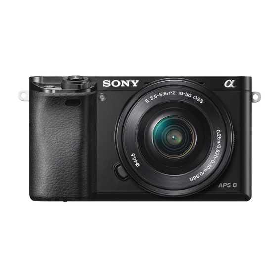 Sony a6000 Manuales