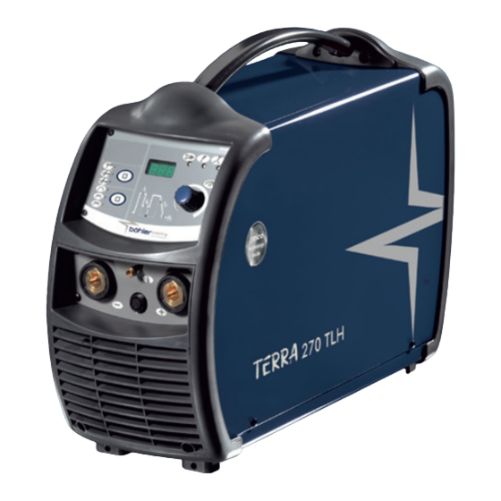voestalpine bohler TERRA 270 TLH Manual Del Usario