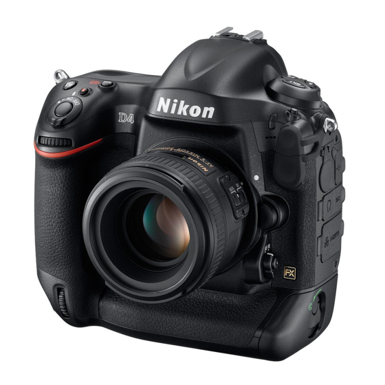 Nikon D4 Manual Del Usuario