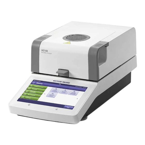 Mettler Toledo HC103 Guía Rápida