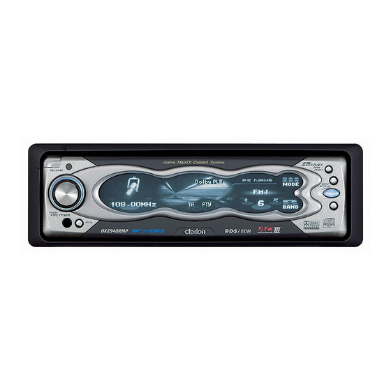 Clarion DXZ948RMP Manual De Instrucciones