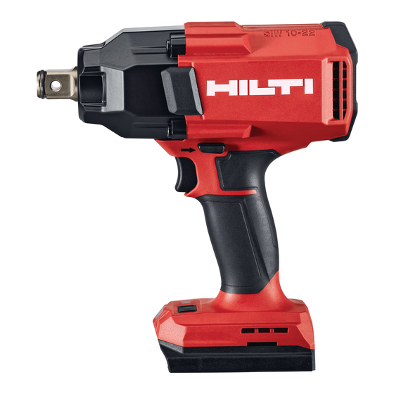Hilti NURON SIW 10-22 Manual De Instrucciones Original