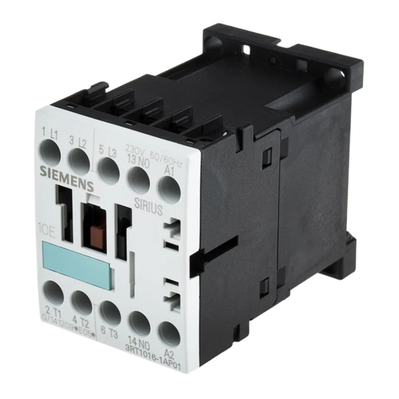 Siemens SIRIUS 3RT1 2 Serie Instructivo