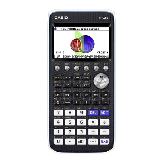 Casio fx-CG50 Manuales