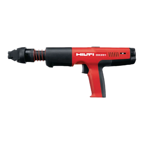 Hilti DX 351 Manual De Instrucciones