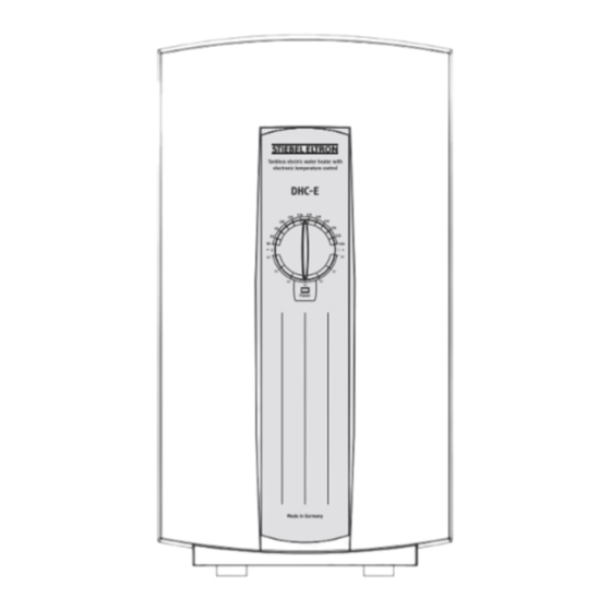 Stiebel Eltron DHC-E 8/10 Operación E Instalación