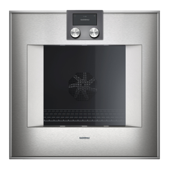 Gaggenau BO 450 Instrucciones De Uso