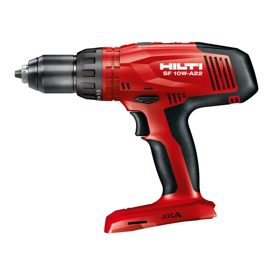 Hilti SF 10W-A22 Manual Del Usuario