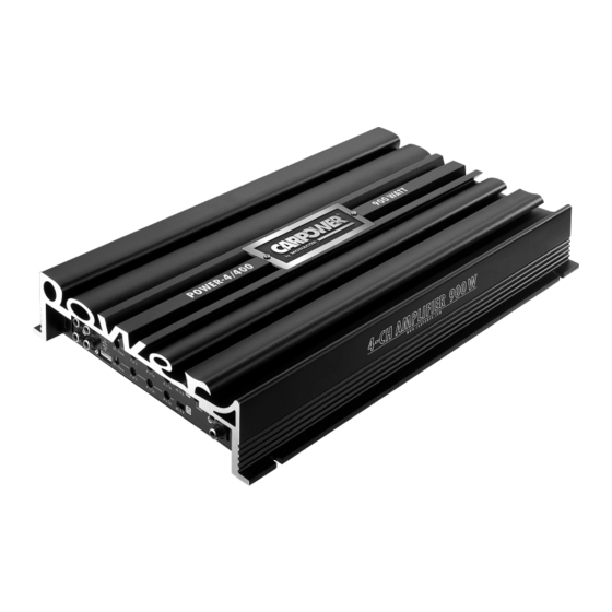 Monacor CARPOWER Power-4/400 Manual De Instrucciones