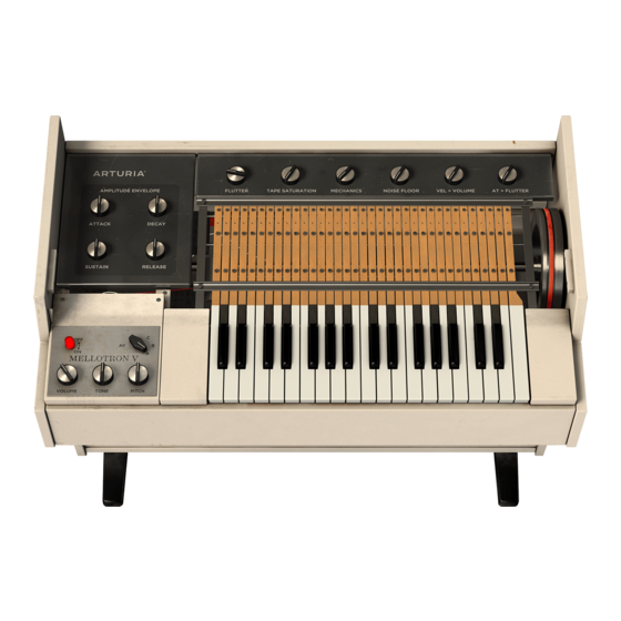 Arturia Mellotron V Manual Del Usuario
