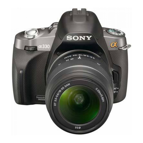 Sony DSLR-A330 Manual De Instrucciones