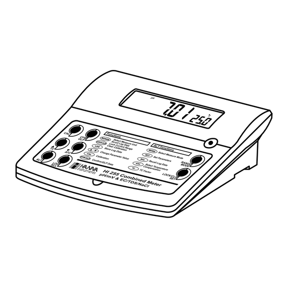 Hanna Instruments HI 255 Manual De Instrucciones