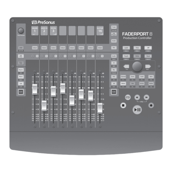 PRESONUS FaderPort 8 Guia De Inicio Rapido