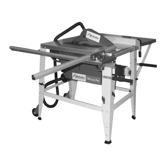 holzstar TKS 315 Pro Manual De Instrucciones