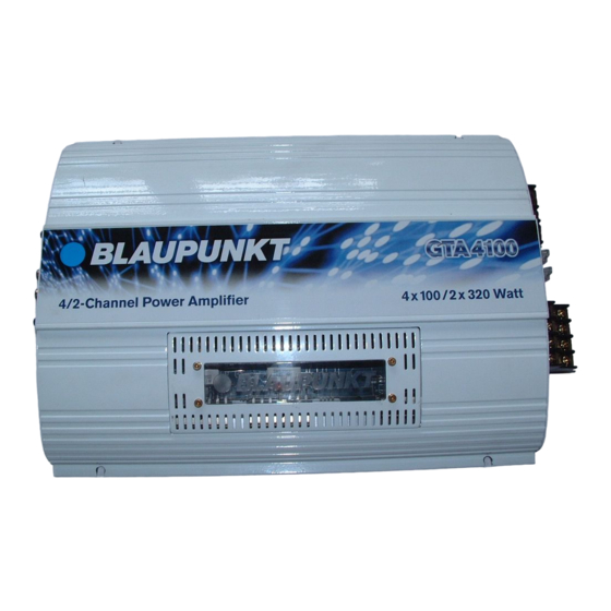 Blaupunkt GTA 4100 Manuales