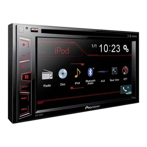 Pioneer AVH-280BT Manual De Instrucciones