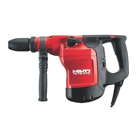 Hilti TE 76 Manual Del Usuario