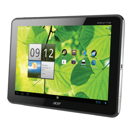 Acer ICONIA TAB A700 Manual De Uso