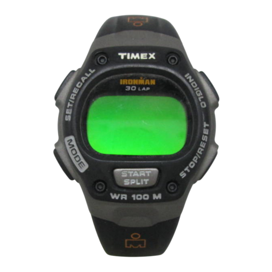 Timex W-89 Manual Del Usuario