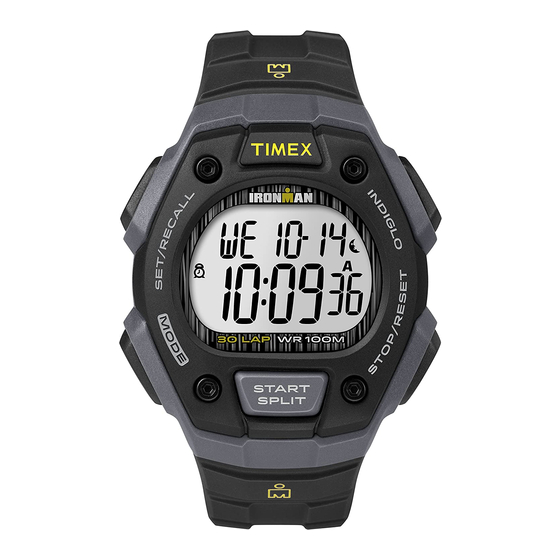 Timex W-89 Manual De Instrucciones