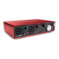 Focusrite Scarlett 2i4 Guía De Usuario