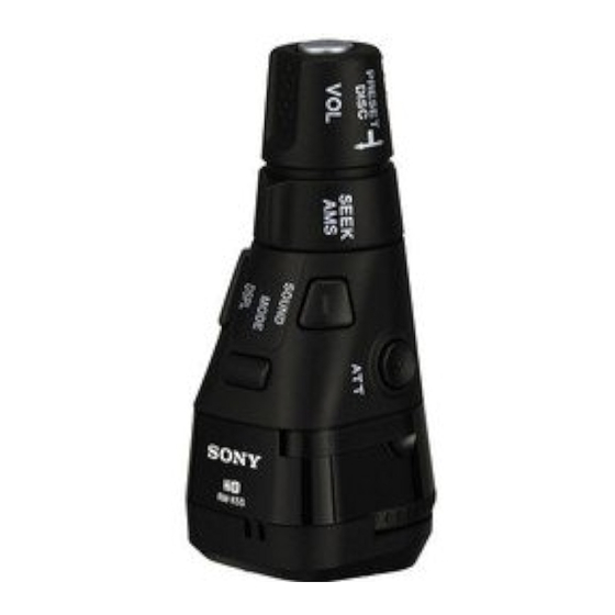 Sony RM-X5S Manual De Instalación