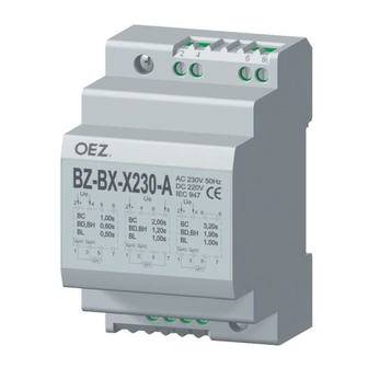 OEZ BZ-BX-X230-A Instrucciones De Uso