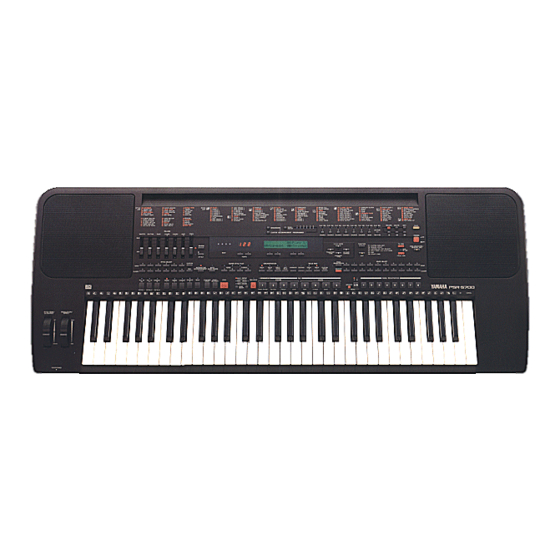 Yamaha PSR - 5700 Manual De Instrucciones